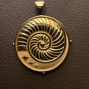 Gold Nautilus Pendant